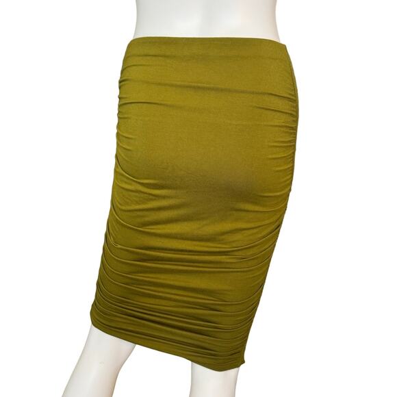 New ~ HALOGEN ~Ruched Jersey Pencil Skirt Size XXS - Picture 4 of 9
